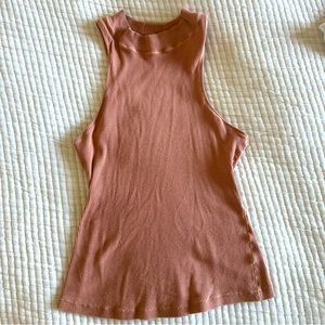 SKIMS COTTON RIB MOCK NECK TANK | SEDONA